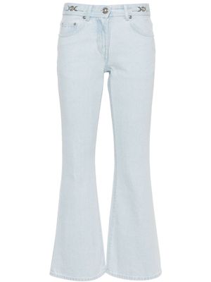 Versace cropped flared jeans - Blue