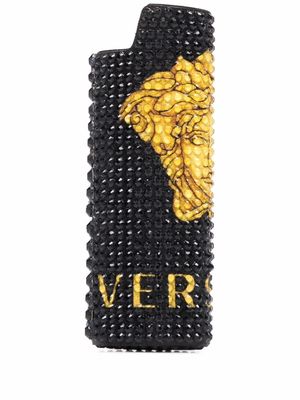 Versace Crystal Medusa lighter holder - Black