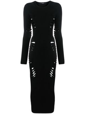 Versace cut-out midi dress - Black