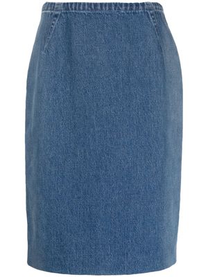 Versace denim pencil skirt - Blue