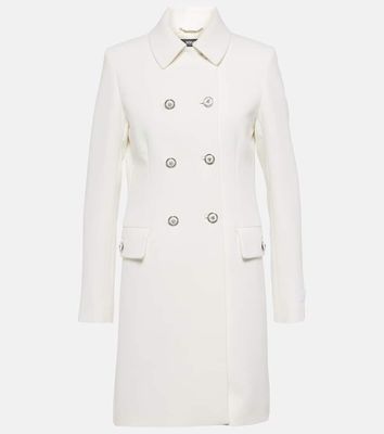 Versace Double-breasted crêpe coat