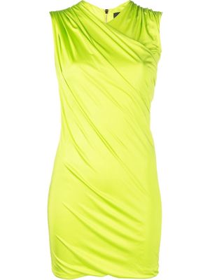 Versace draped-effect minidress - Green