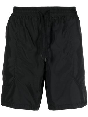 Versace drawstring-waist straight-leg shorts - Black