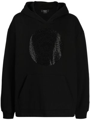 Versace embellished Medusa-print hoodie - Black