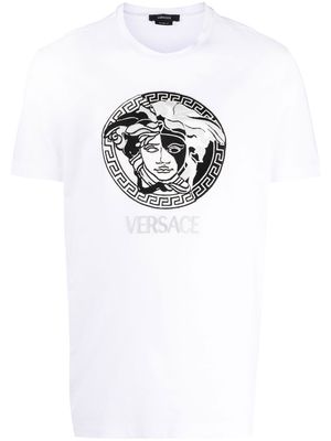 Versace embroidered Medusa head T-shirt - White