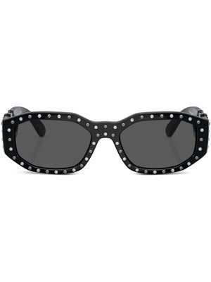 Versace Eyewear Biggie stud-embellished sunglasses - Black