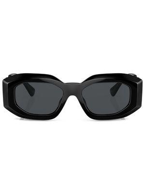 Versace Eyewear geometric-frame tinted sunglasses - Black