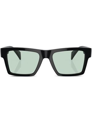 Versace Eyewear Greca-detail rectangle-frame sunglasses - Black