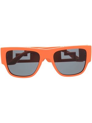 Versace Eyewear Greca square-frame sunglasses - Orange