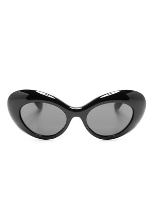 Versace Eyewear La Medusa oval-frame sunglasses - Black