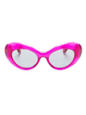 Versace Eyewear La Medusa oval-frame sunglasses - Pink