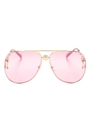 Versace Eyewear Medusa Biggie pilot-frame sunglasses - Pink