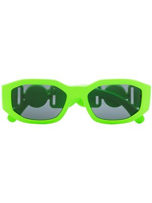 Versace Eyewear Medusa Biggie rectangle-frame sunglasses - Green