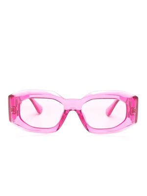 Versace Eyewear Medusa Biggie transparent-design sunglasses - Pink