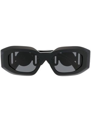 Versace Eyewear Medusa Head-detail oversize-frame sunglasses - Black