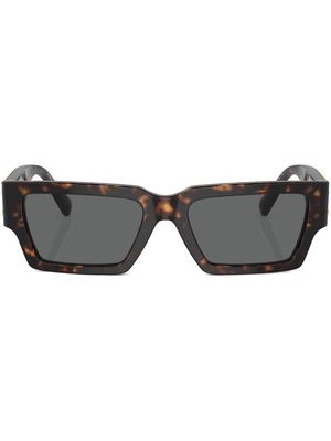 Versace Eyewear Medusa Head rectangular sunglasses - Brown