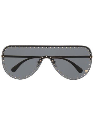 Versace Eyewear Medusa Head shield-frame sunglasses - Black
