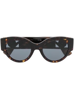 Versace Eyewear Medusa Head tortoiseshell-effect sunglasses - Brown