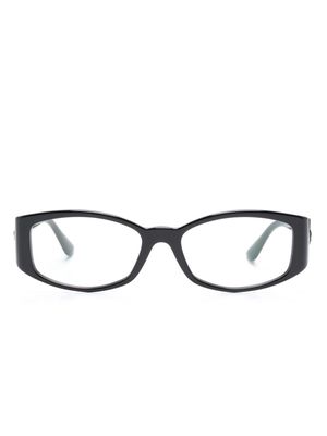 Versace Eyewear Medusa-motif rectangle-frame glasses - Black