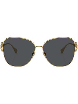 Versace Eyewear Medusa oversize-frame sunglasses - Gold