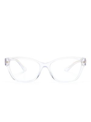 Versace Eyewear Medusa-plaque cat-eye glasses - Neutrals