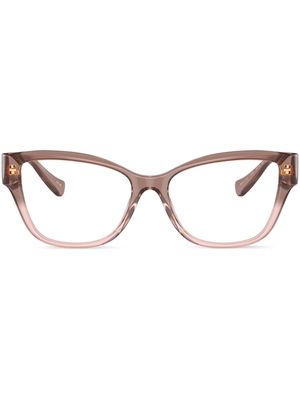 Versace Eyewear Medusa-plaque square-frame glasses - Pink