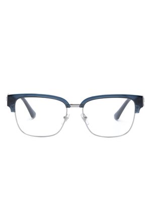 Versace Eyewear Medusa rectangle-frame glasses - Blue