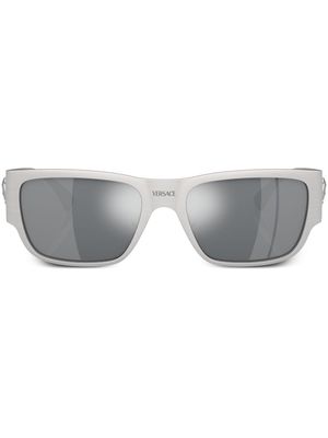 Versace Eyewear Medusa rectangle metal sunglasses - Silver