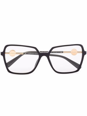 Versace Eyewear Medusa square-frame glasses - Black