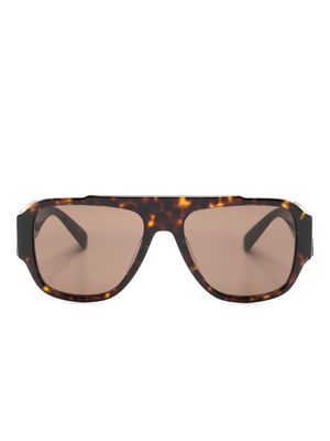 Versace Eyewear oversize-frame sunglasses - Brown