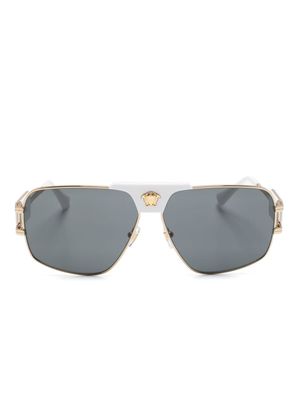 Versace Eyewear pilot-frame tinted sunglasses - Gold