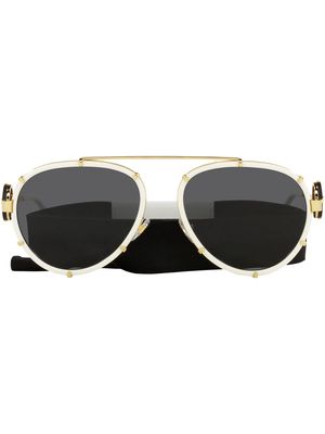 Versace Eyewear pilot-style sunglasses - White