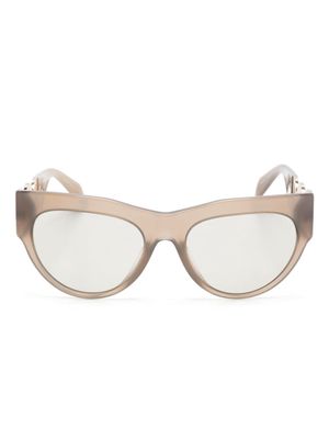 Versace Eyewear Winged Medusa cat-eye frame sunglasses - Brown