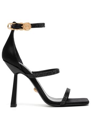 Versace Fendace crystal-embellished sandals - Black