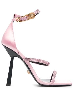 Versace Fendace crystal-embellished sandals - Pink