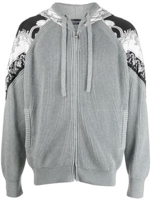 Versace filigree-print hoodie - Grey