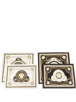 Versace four-set Medusa table placemats - White