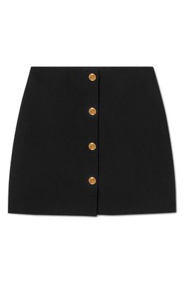 Versace Front Button Skirt in Black