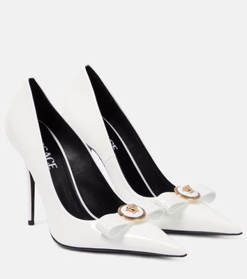 Versace Gianni bow-detail leather pumps