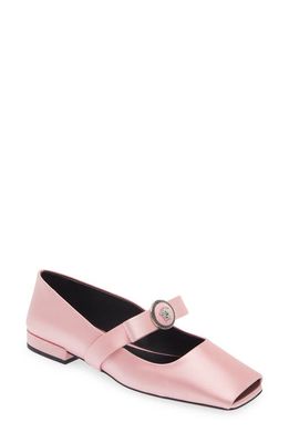 Versace Gianni Ribbon Ballet Flat in English Rose