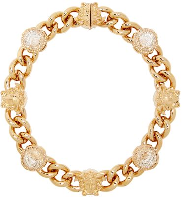 Versace Gold Crystal Chain Necklace