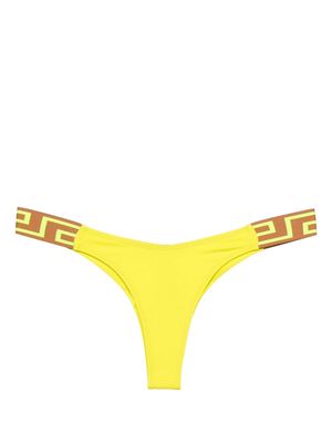 Versace Greca Border low-rise bikini bottoms - Yellow
