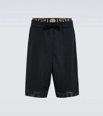 Versace Greca Border mesh shorts