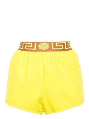 Versace Greca border swim shorts - Yellow