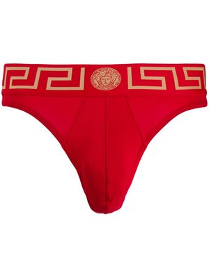Versace Greca border thong - Red