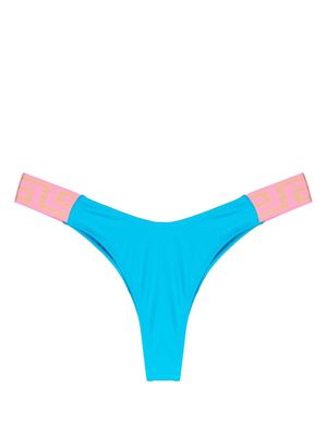 Versace Greca-detail bikini bottoms - Blue