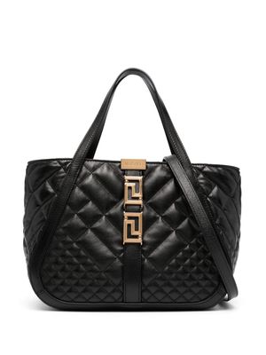 Versace Greca Goddess quilted tote bag - Black