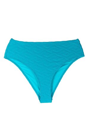 Versace Greca high-waisted bikini bottoms - Blue