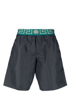 Versace Greca-jacquard swim shorts - Grey