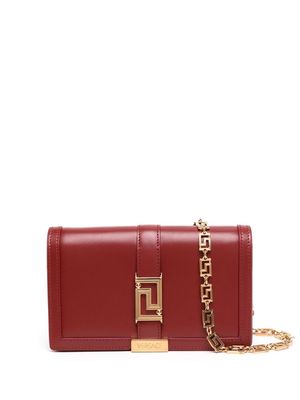 Versace Greca leather crossbody bag - Red